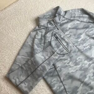 Sunice grey camo quarter zip Montauk downs‎ performance stretch pullover L